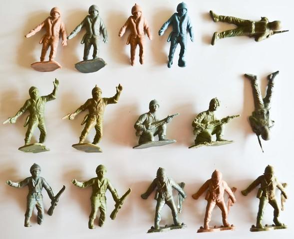 Juguetes de soldado en miniatura 4 X De Plástico, Colección De