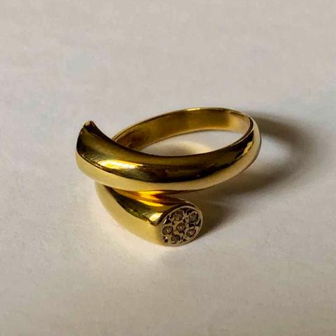 Milanuncios anillo Oro 18K 5 1 grs talla 7 Dama