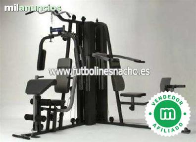 Grupo Contact - Maquina Gimnasio Multipower para Ejercicios Fitness y Gym  Multifuncion, Dobles Poleas Laterales, Diferentes Agarres, Uso Profesional  y