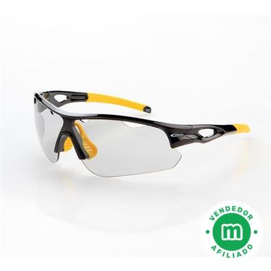 Gafas fotocromáticas ciclismo Fast Forest negro mate y amarillo