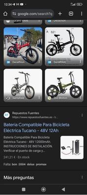 Bateria discount bicicleta tucano