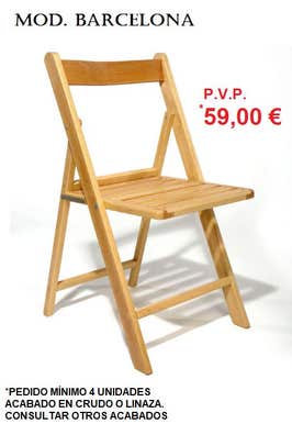 Sillas plegables Muebles de mano baratos Milanuncios