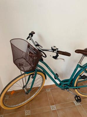 CESTA BICICLETA DELANTERA ELOPS 520 XS 8L MARRÓN