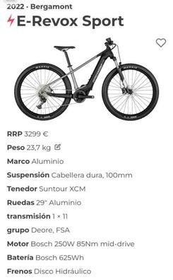 Bicicleta discount electrica bergamont