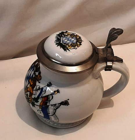 Jarra De Cerveza RDA Con Escudo Oficial - 0.33 Litros De Vidrio Para Coleccionistas