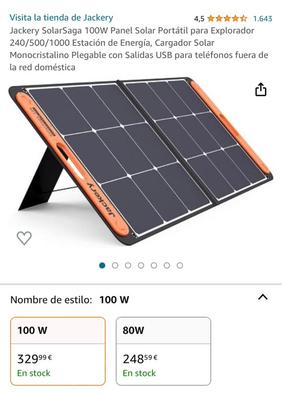 Panel solar plegable 100w - Lokura Tienda de Muebles en Las Palmas