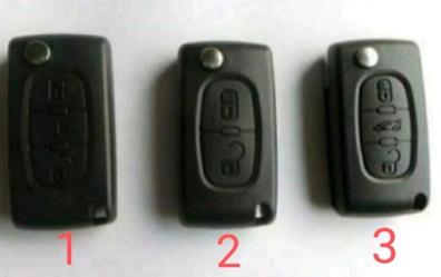 Carcasa mando llave del coche 3 botones compatible con citroen y