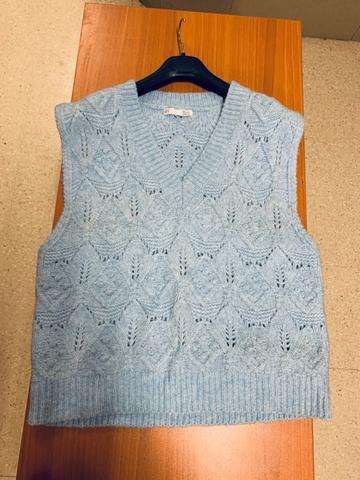 Mujer Stradivarius Chaleco Punto Chaleco Amarillo Stradivarius