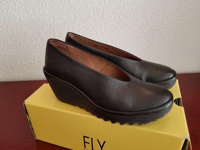  FLY London Sandalias de tacón abierto para mujer, Negro - :  Ropa, Zapatos y Joyería