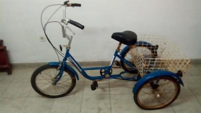 Bicicleta Senior de 24 pulgadas Triciclo adulto con cestas