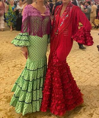 Vestido de Flamenca Sevilla rojo - Caroly Moda Flamenca