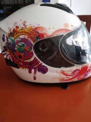 Casco moto valentino niña