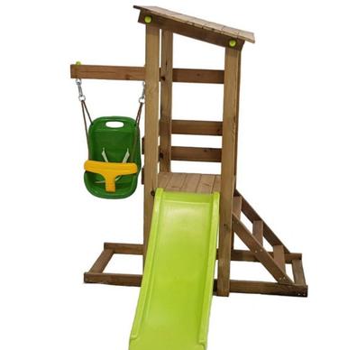 Juego de tobogán y columpio para niños 4 en 1 – para niños pequeños de 1 a  6 años – Parque infantil extragrande para interiores y exteriores – Incluye