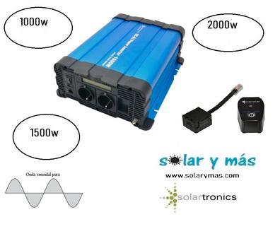 Inversor solar 3000w 24v Onda pura LCD + Mando + Cables de 16mm2