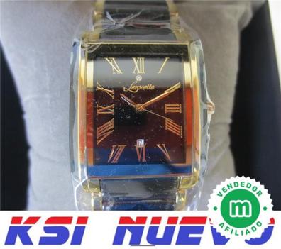 Reloj de Cuarzo LANSCOTTE Symbol Chronograph Dorado con estuche de segunda  mano