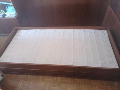 MANDAL Estructura de cama con almacenaje, abedul, blanco, 140x202 cm - IKEA