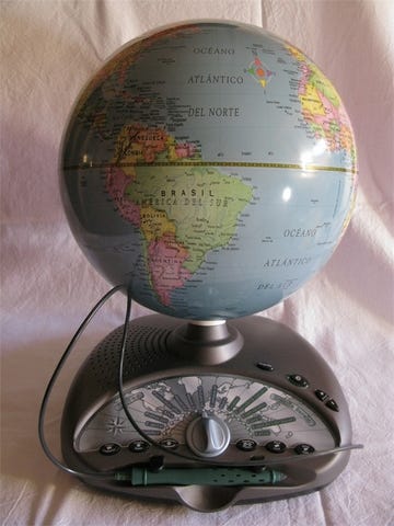 Milanuncios Globo terraqueo interactivo