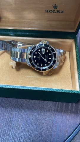 Rolex submariner acero y oro Negro