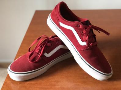 Vans rojas baratas hot sale