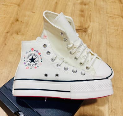Converse plataforma blancas Moda y complementos de segunda mano