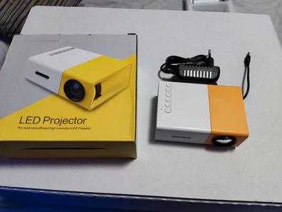  Proyector de video WiFi portátil, proyector WiFi portátil para  teléfono móvil 1080P 170 proyector de video compatible con AV, VGA, HDMI,  USB, centro de cine en casa, reproductor de video con