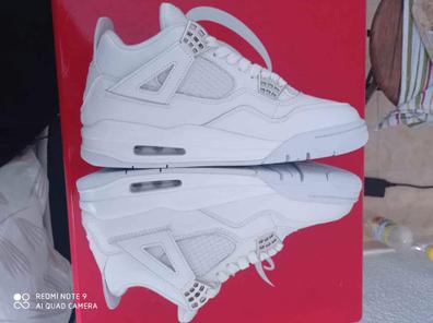 Jordan retro 4 blancas y rojas hot sale