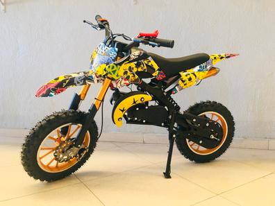 Moto eléctrica para niños 24V 250W color amarillo graffiti