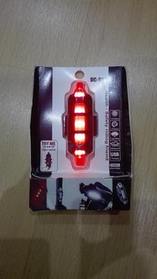 Paquete de 8 luces de bicicleta LED de silicona, 4 faros delanteros de  bicicleta y 4 luces traseras (rojo y blanco), luz impermeable multiusos  para