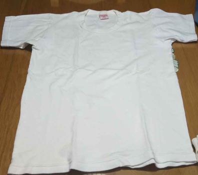 Camiseta Barata Hombre Térmica Cuello Pico Manga Larga Ysabel Mora Color  Blanco Talla S (48)