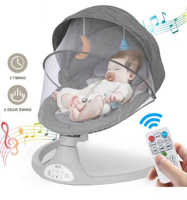 Hamaca bebé Cuna eléctrica for dormir junto a la cama con música, cama  mecedora for cuna de bebé de 5 velocidades, cesta de cuna reclinable  mecedora