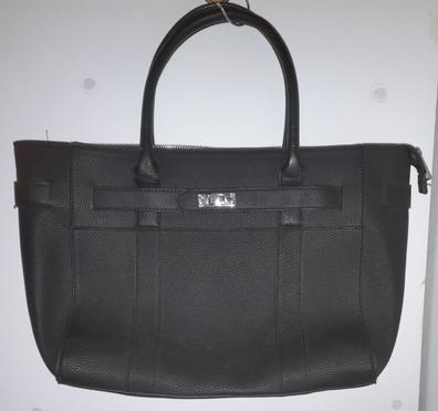 bolso shopper negro stradivarius Bolso acolchado negro stradivarius Bolsos de segunda mano baratos