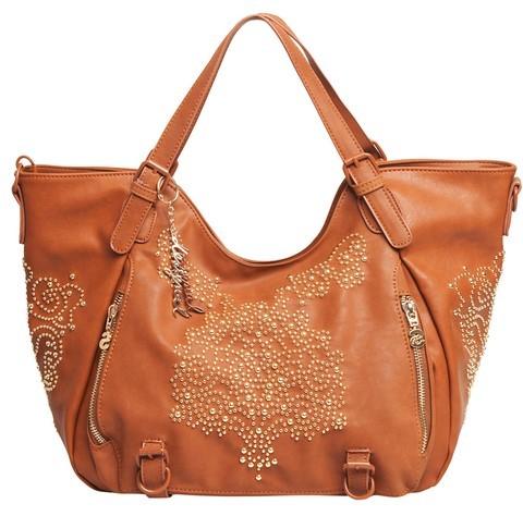 Milanuncios Bolso grande marrón tachas