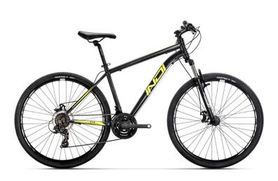 Bicicleta adulto, aro 27,5″, color negro y amarillo, con frenos de