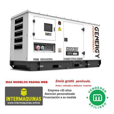 Generador eléctrico Diesel Genergy GDS14M 14 KVA • Intermaquinas