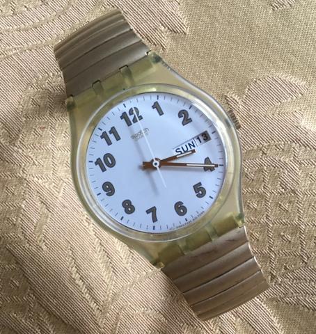 Reloj swatch automatico transparente hot sale