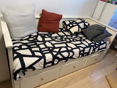 BÅRSLÖV sofá cama 3 plazas, Tibbleby beis/gris - IKEA