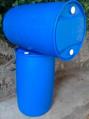 bote de plástico azul 200 ltr para el almacenamiento de agua