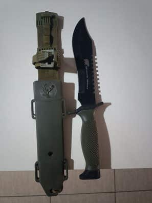 Funda Táctico MOLLE Para Cuchillo Y Herramientas - De Nailon 1000D, Con Correas Elásticas, Para Chalecos Y Mochilas