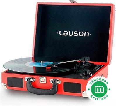 Tocadiscos - Lauson Xn091 Wengué Tocadiscos Vintage 3 Velocidades Bluetooth  Usb Grabación Mp3 Fm LAUSON, -, No Disponible