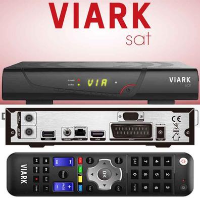 Viark Sat 4K Receptor Satélite 4K Multistream UHD DVB-S2X H.265 HEVC 60fps  con LAN y Antena WiFi por USB