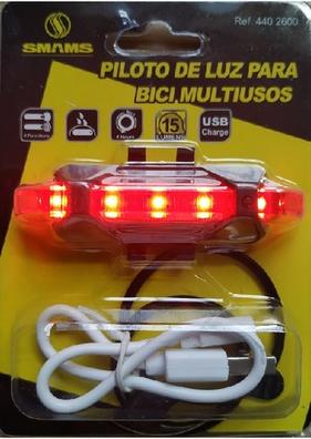 Luz trasera para bicicleta, luz trasera para bicicleta LED potente  recargable por USB, luz trasera ultrabrillante para bicicleta deportiva  para mochila con casco de ciclismo (negro)