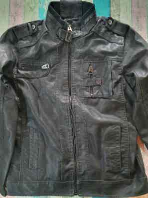 Cazadora 100 cuero chevignon 57 negra Moda y complementos de