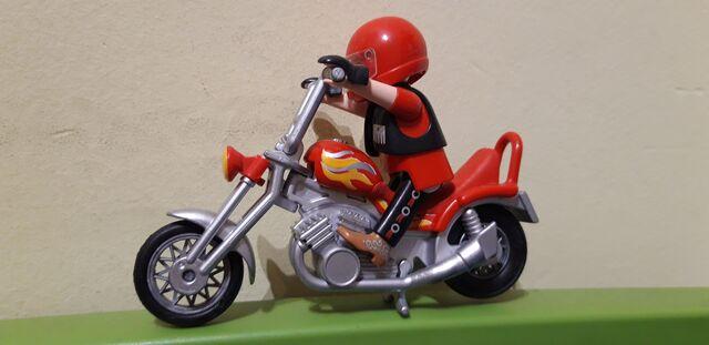 Colecciones de Ocasión  Playmobil Moto chopper REF 5113