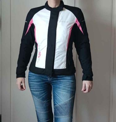 chaqueta moto mujer ixon lover rosa