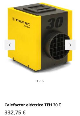 Calefactores eléctricos profesionales de la serie TEH de Trotec - TROTEC