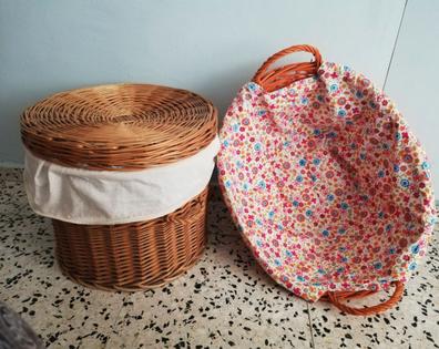 Cestas de mimbre, cestas de mimbre para flores, cestas de mimbre, cesta de  flores decorativa para picnic (color 02)