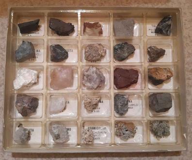 Colección de minerales de España · 12 Cajitas de 4x4 cm - Mineral