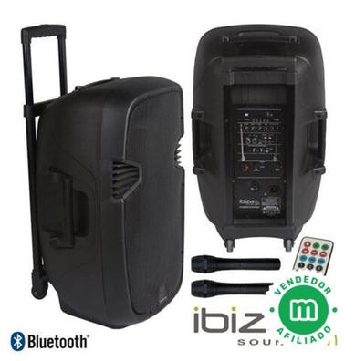 Ibiza Sound Port 15 VHF Bluetooth con batería y Tripode Altavoz