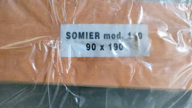 Somier - Guardaespaldas 90x190 PIKOLIN, 16 láminas Madera, 4 Patas