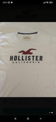 Camiseta blanca hollister hot sale